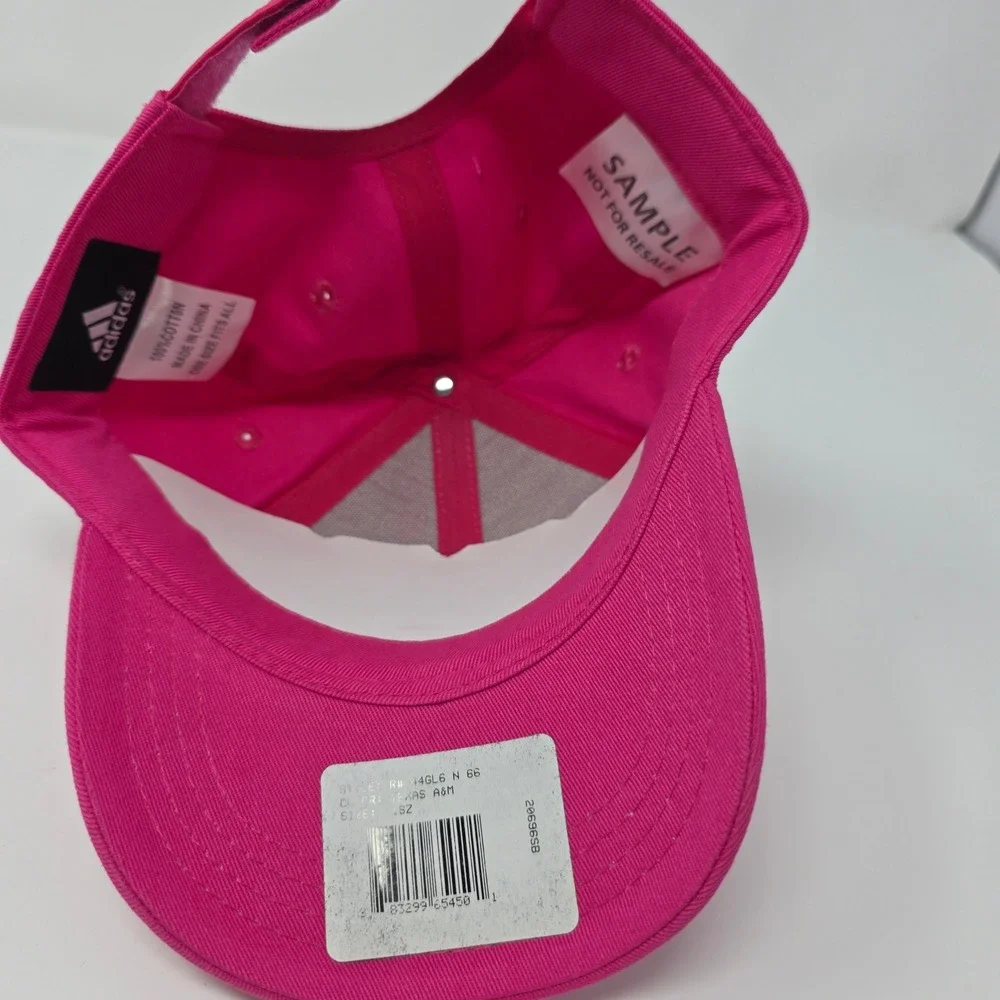 Adidas Texas A&M Aggies Hat Youth Girls Pink Cotton Adjustable Cap NCAA Logo